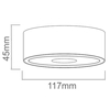Sufitowa LAMPA plafon Neo Nero Slim Led / UFO Nero Orlicki Design okrągła OPRAWA metalowa LED 10W 3000K downlight czarny