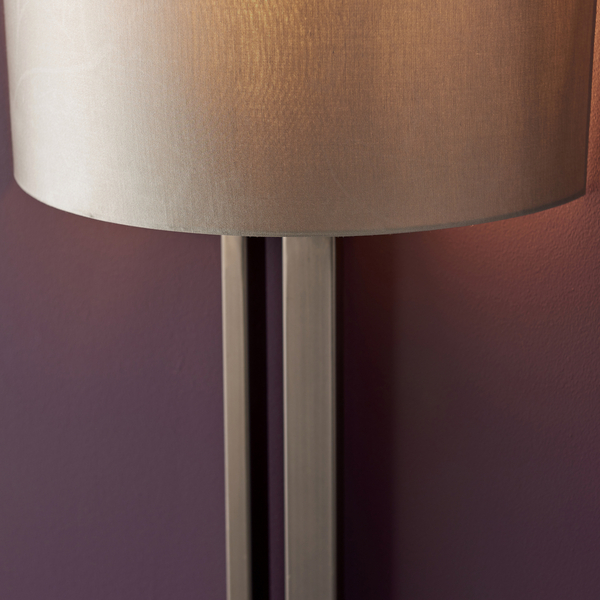 Lampa ścienna z abażurem L&-195449 Light& nad łóżko brązowa ecru