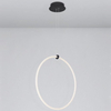 LAMPA wisząca COLON LE41609 Luces Exclusivas metalowa OPRAWA okrągy ZWIS LED 30W 3000K pierścień ring czarny