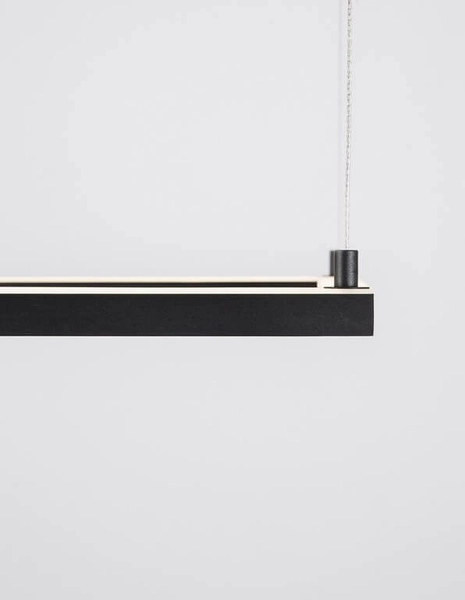 Kwadratowa lampa wisząca Jaen ramka square LED 30W czarna