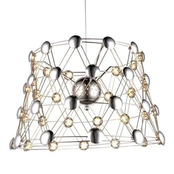 Lampa wisząca WIRE ML246 druciana LED 40W 3000K molekuły nikiel satynowany