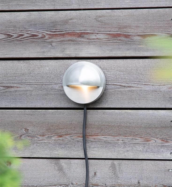 Metalowa lampa ścienna Garden elewacyjna LED 0,8W 3000K aluminium