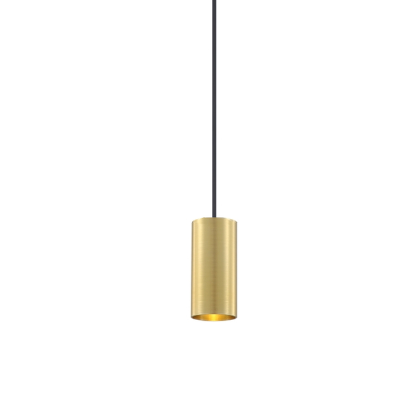 Lampa wisząca tuba Stala 501001005 Elkim do salonu złota