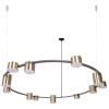 Pierścieniowa lampa wisząca Kodo 12 41333 ring czarny złoty