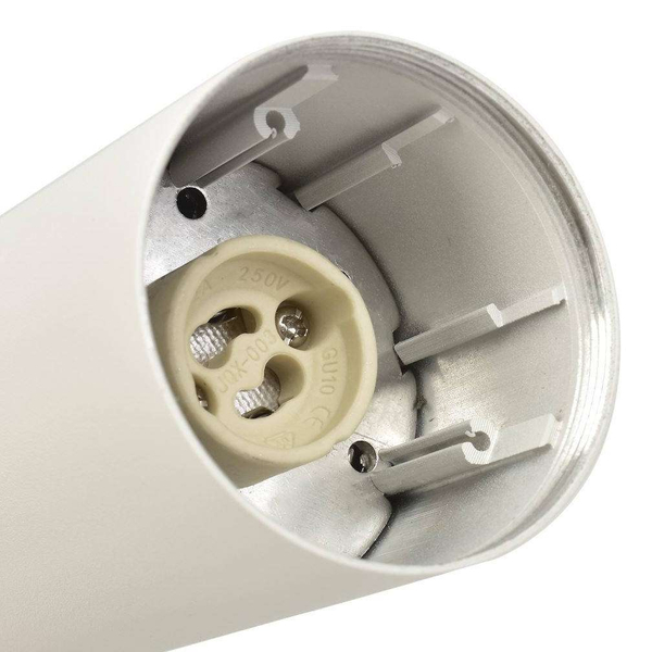 Spot LAMPA sufitowa MICA ML6087 + ML6093 Milagro metalowa OPRAWA tuba + pierścień biały chrom