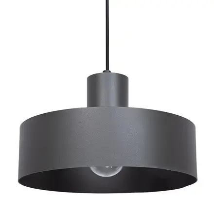 Loftowa lampa wisząca Rif M 41180 do przedpokoju zwis ciemnoszary