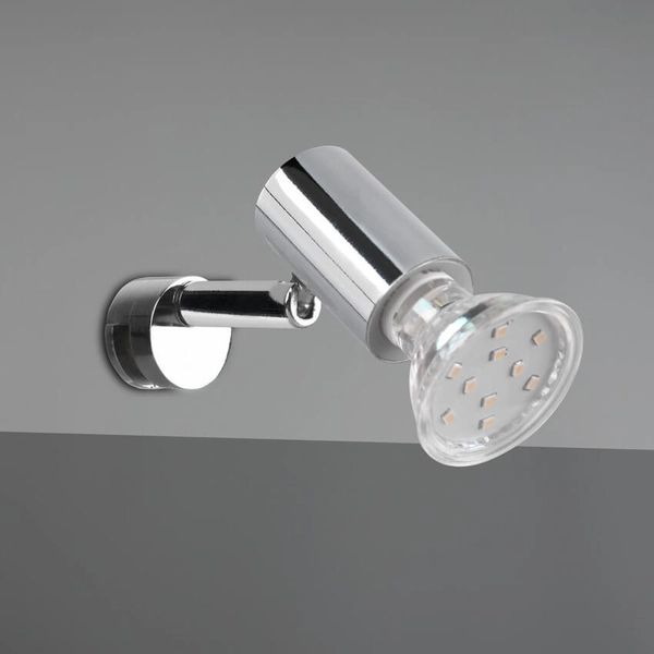 Regulowany kinkiet ścienny LORENZO 283500106 IP44 srebrny