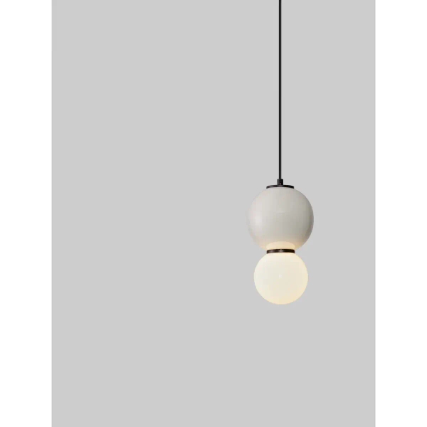Salonowa lampa wisząca JORELIA LE45254 LED 4W 3000K kula ball szara biała