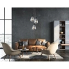 Wisząca lampa kaskadowa Zulo PND-27812-3A-BK-SG Italux łezki dymione czarne