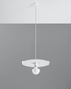 LAMPA wisząca SL.0852 metalowa OPRAWA loftowy ZWIS dysk biały
