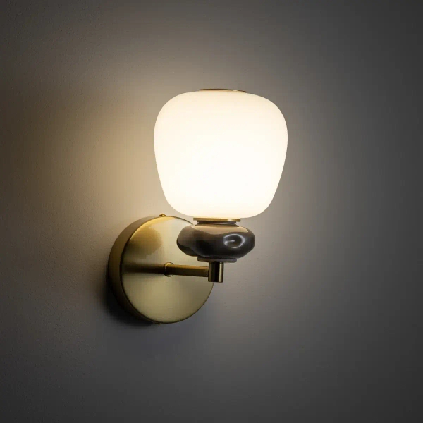 Ścienny kinkiet CERAMIC 11703 LED 8W 3000K ceramiczny biały szary