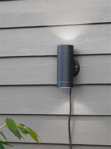 Dwukierunkowa lampa elewacyjna Garden tuba LED 3W czarna