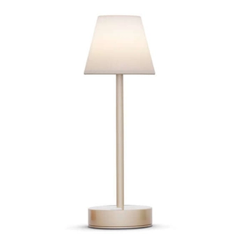 Dotykowa stołowa lampka Lola LUMLLS030BRWLNW King Home IP44 do baru beżowa