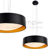 LAMPA wisząca VERO 10451302 Kaspa okrągła OPRAWA metalowy zwis czarny