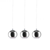 Kuchenna lampa wisząca Silver Ball szklane kule loft chrom