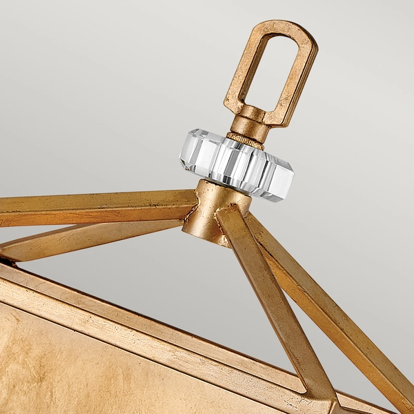 Ścienny kinkiet QN-STINSON2-DBR lampionowa mosiądz