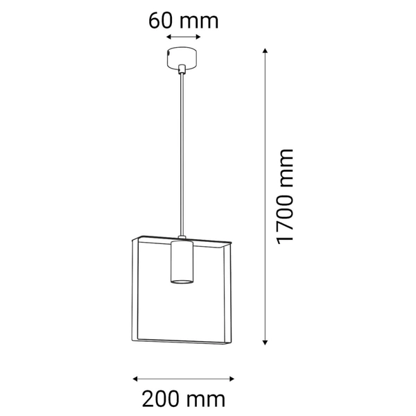 Zwisowa lampa do salonu ORTIGA 5044 Shilo metalowa czarna matowa