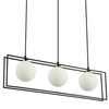 Loftowa LAMPA wisząca GROSETTA PND-53423-3-BK Italux modernistyczny zwis kule balls czarne białe