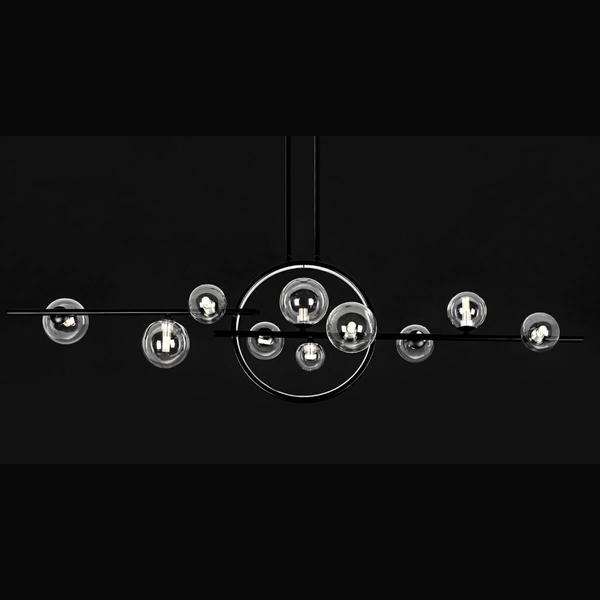 Wisząca lampa Alure Line Twin MSE010100347 Moosee LED 17W 3000K  kule czarne