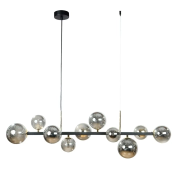 Nowoczesna lampa do salonu SERENITY 1214 podłużna kule czarna