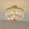 Sufitowa lampa glamour L&-190264 Light& z kryształkami nikiel
