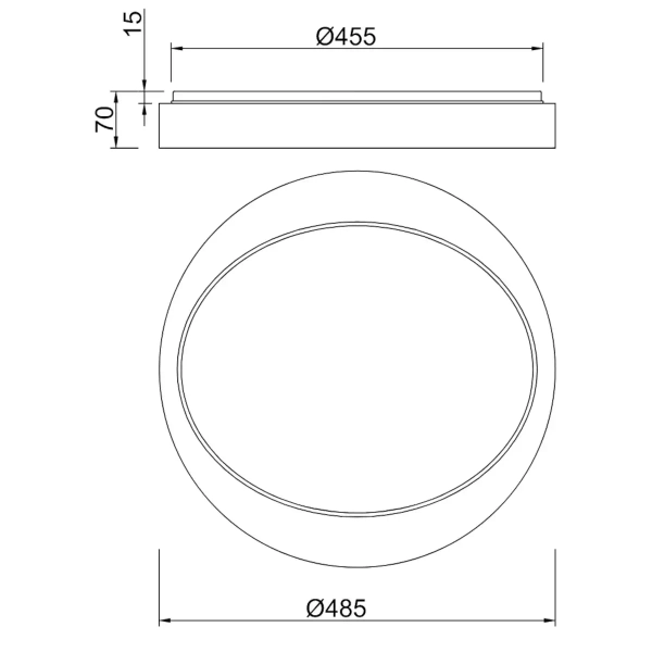Sufitowa lampa Zeta R62712411 RL Light LED 24W 2700-6500K szara biała