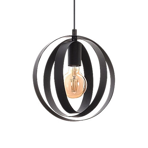 Wisząca lampa jadalniana Cortado 5360 czarna klatka nad stół rings
