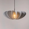 Nowoczesna lampa wisząca Cambio MOD398PL-01GR1 nad wyspę szara