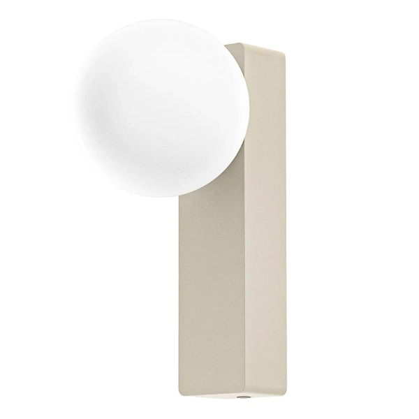 Naścienna lampa łazienkowa Boletta Parette Toupe OR85549 kula IP44 szara