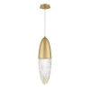 Szklana lampa wisząca Ecrou QN-ECROU-1P-BG LED 10W 3000K do salonu złoty