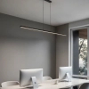 Liniowa wisząca lampa nad stół 1257 LED 15W 3000-6000K belka czarna