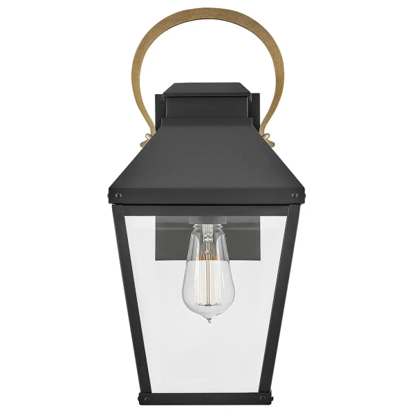 Latarenka kinkiet ścienny Dawson HK-DAWSON-M na taras IP44 czarny