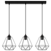 Druciana lampa wisząca VEN W-L 1201/3 industrialna czarne