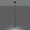 Zwisająca lampa do sypialni Pastelo SL.1271 betonowa szara czarna