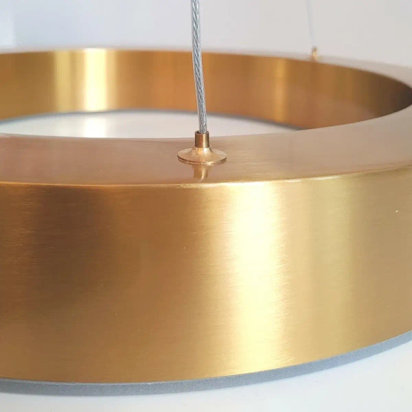 Lampa podwieszana Circle ST-8848-40 brass Step LED 21W 3000K pierścieniowa mosiądz