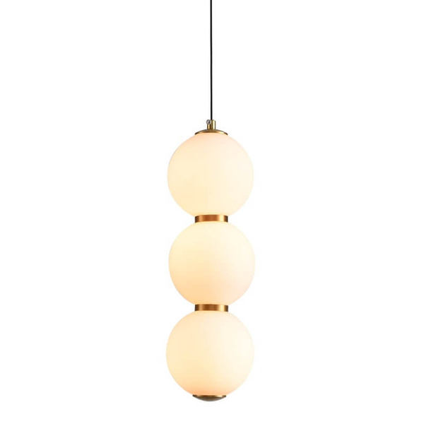 Kulista lampa wisząca PERLA ST-CP231222-3L gold LED 12W 3000K złota biała