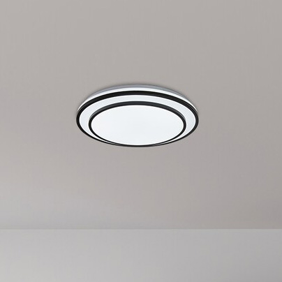 Ledowy plafon nowoczesny Lupita LED 40W 3000-6500K czarny biały