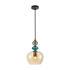 Szklana lampa wisząca Busco PND-30263-1A-BRO-AMB bursztynowy złoty kolorowy