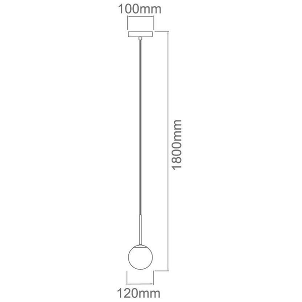 Lampa wisząca Bao I Cromo IP44 Orlicki Design łazienkowa OPRAWA szklana kula ZWIS ball IP44 chrom biały