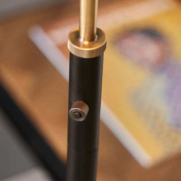 Podłogowa lampa do czytania Franklin 98748 regulowana mosiądz czarny