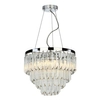 Żyrandol salonowy glamour Fame FAM0538 Dar Lighting metal szkło przezroczysty chrom
