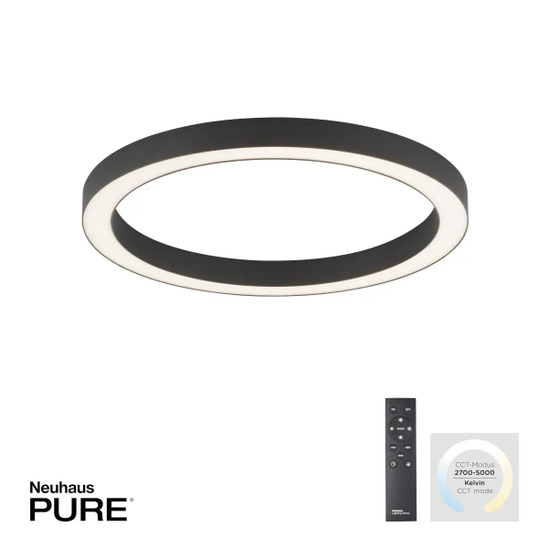 Sufitowa lampa PURE-LINES antracyt 6309-13 1xLED 30W 2700-5000K z pilotem