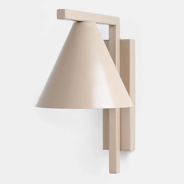 Stożkowy kinkiet na ścianę FORM 1108C17 Aldex do czytania beżowy