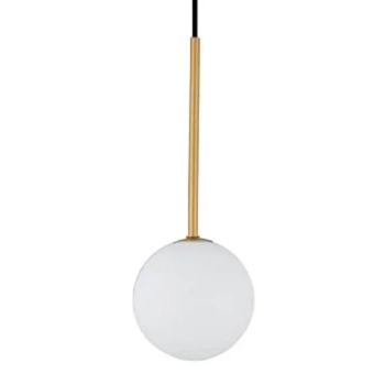 Mimimalistyczna lampa wisząca Karo 10305 czarna złota