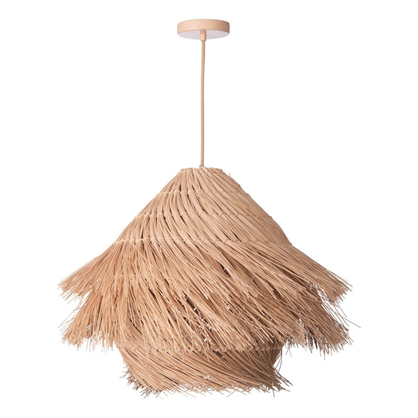 Drewniana lampa wisząca boho Preveli PRE0129 rattan drewniany