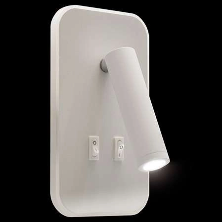 Kinkiet LAMPA ścienna OTELLO LED D 03723 Ideus metalowa OPRAWA tuba LED 6W 3000K + 3W 4000K regulowana biała