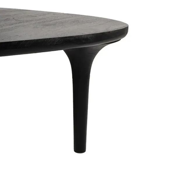 Stolik kawowy LAMINAR MM001501100340 czarny drewniany do sypialni 90cm
