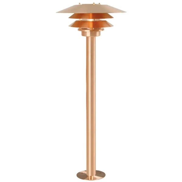 Metalowy słupek do ogrodu VENO 10600725 IP54 miedziany