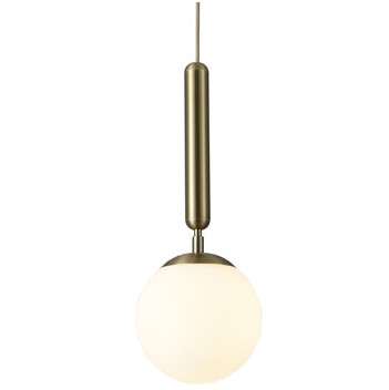 Modernistyczna LAMPA wisząca DIVINA 5352 Rabalux szklana OPRAWA kula ZWIS ball złota biała