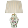 Lampa stołowa prowansalska Peony PEO4255+DEG1629 Dar Lighting kwiaty écru